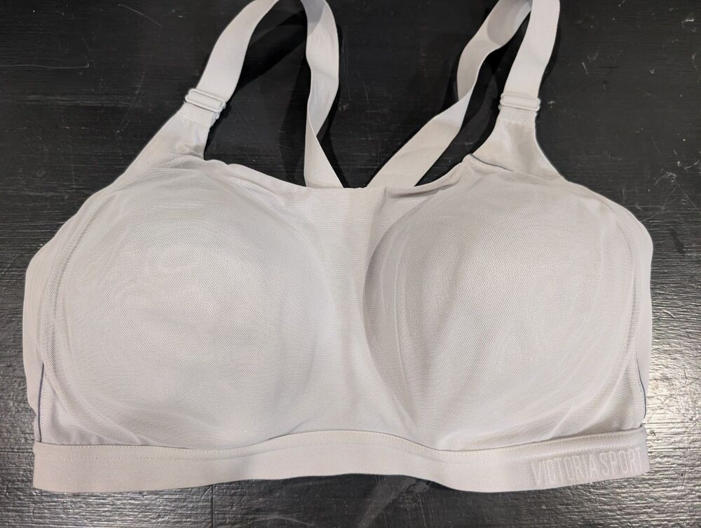 Victoria Sport Gray 36DD Padded Performance Sports Bra T back Victoria's Secret